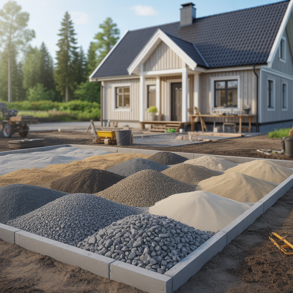 2.Vilket material ar bast som fyllnadsmassor vid tomtplanering