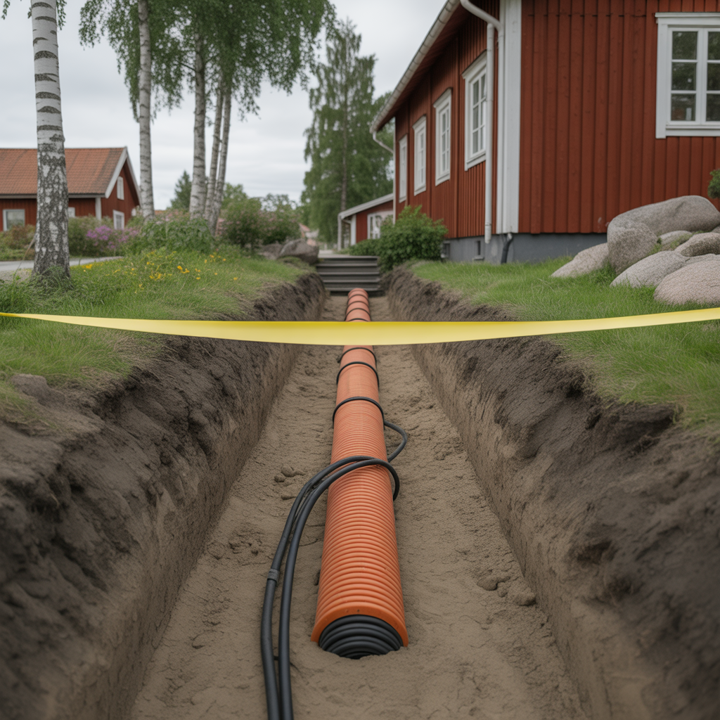 kabel i mark pa tomten guide till forlaggningsdjup och skydd