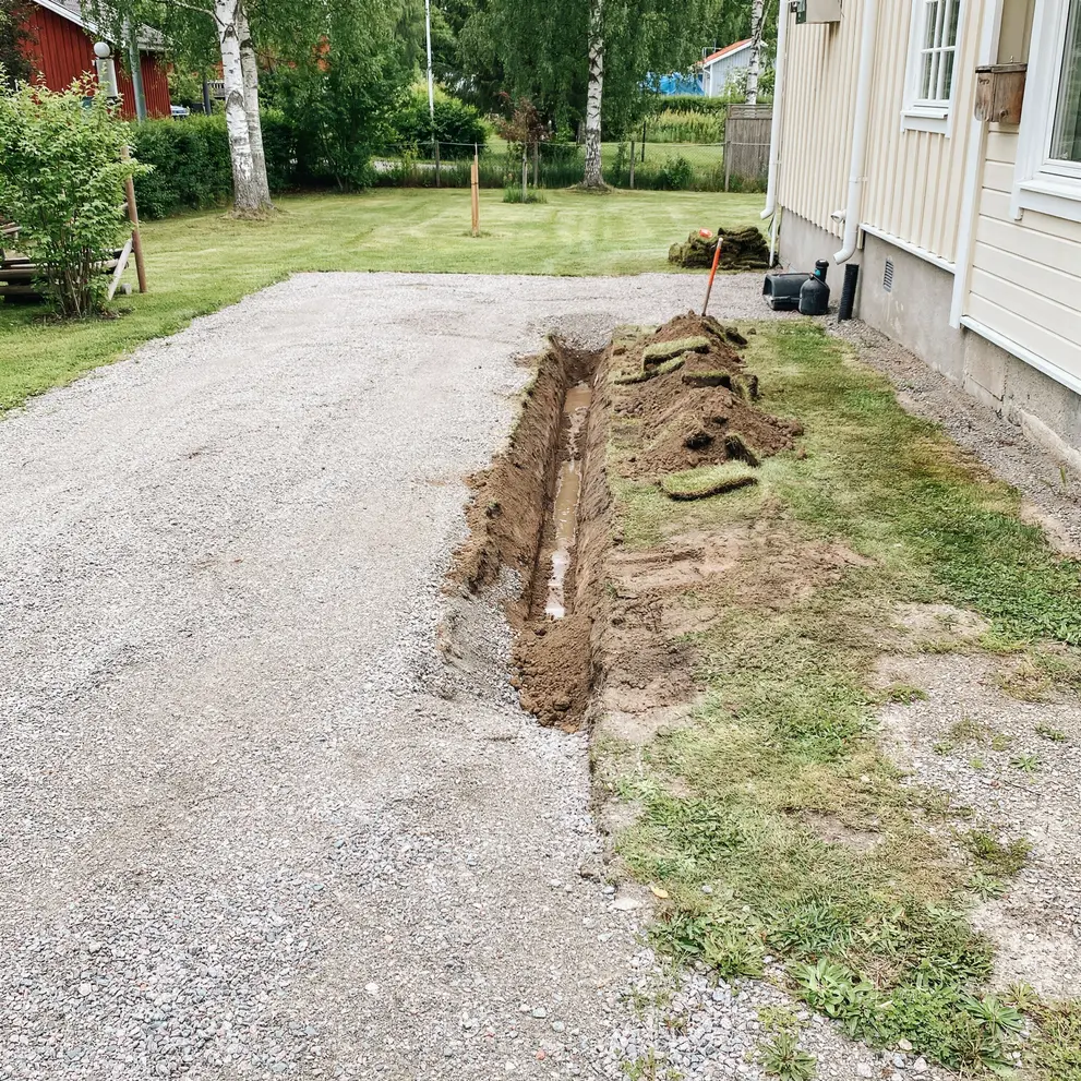 dikning markavvattning dikesrensning hovas askim goteborg