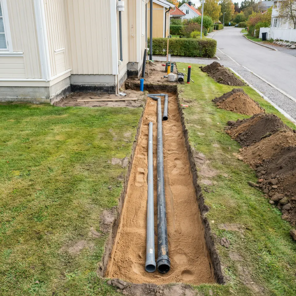 koppla kommunalt vatten avlopp i hovas goteborg